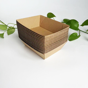 High quality corrugated open snack tray french fries box