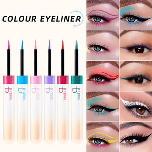 อายไลเนอร์กันน้ำติดทนนาน 24 ชั่วโมง สำหรับแต่งหน้าบนเวที เนื้อเนียนนุ่ม สีฟ้า แดง เหลือง สำหรับ<span class=keywords><strong>สาว</strong></span>ๆ (แบรนด์ส่วนตัว) - Product Image 1