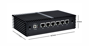 KANSUNG Kaby Lake CPU Fanless Mini PC Core I7 7500U 6 Gigabit NIC Router Firewall Appliance Server Computer K575G6 Linux Ubuntu - Product Image 3