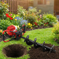 Outil de jardin, perceuse à terre pour tracteur agricole, perceuse à terre manuelle, tarière manuelle pour piquet