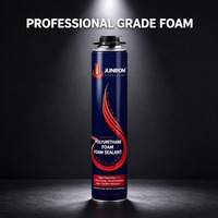 Mousse de polyuréthane rouge JUNBOM pour l'installation de murs rideaux, l'étanchéité des joints de bâtiment et les espaces de construction pour projets d'installation