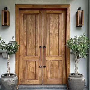 Porta d'Ingresso Principale Girevole in Composito di Noce Nero Standard Americano, Porta d'Ingresso Moderna Antifurto - Product Image 1