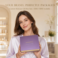 Boîte cadeau rigide à rabat magnétique personnalisée, couleur violet mat, logo en feuille d'or, laminage mat, emballage haut de gamme pour cosmétiques de marque, OEM