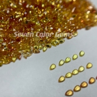 1.5X2.5MM Jaune Poire Pierre Saphir Cristal Gemmes Naturelles, Pierre De Haute Qualité, Jaune Orange Citron Couleur, Obtenez Le Dernier Prix.