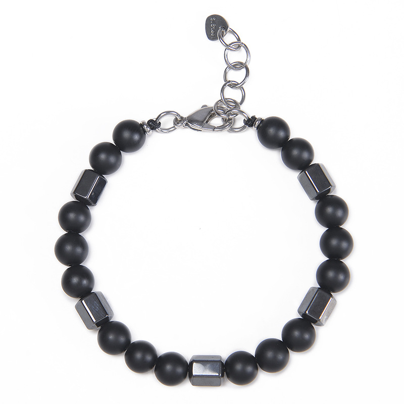 Frosted stone bracelet