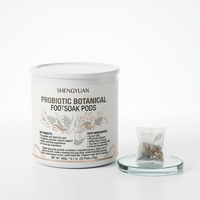 Tablettes de sel de bain de pieds botanique fermenté pour la récupération sportive, capsules apaisantes de sel d'Epsom, gouttes rafraîchissantes de théier pour le contrôle des odeurs