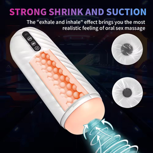 New Male Sex Toy Telescopic <b>Vibrating</b> Male Intelligent Sucking Masturbation Cup Machine Automatic Masturbation Cup - Product Image 4
