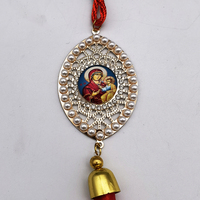Cadeaux pampilles pendentifs de voiture avec perles motifs religieux personnalisés église gothique