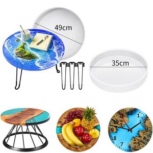 DM409-Mesa De Río De gran tamaño, bandeja De escritura, modos De selicón, redondo, café, té, escritorio, molde De silicona - Product Image 6