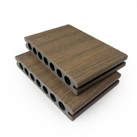 Papan Dek WPC Hollow Co-Extrusion Tahan Lama Tahan Air Harga Terjangkau dengan Warna Dua Sisi