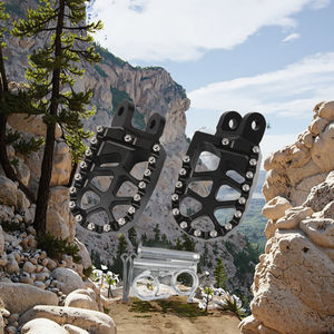 Mocell para CR125 CR250 KX250F, Reposapiés Anchos de Aluminio CNC para Motocicleta, Pedales de Repuesto/Actualización, Nuevos - Product Image 5