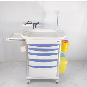 Chariot médical d'urgence en <span class=keywords><strong>plastique</strong></span> ABS de haute qualité et économique pour hôpitaux et cliniques, idéal pour le transport de médicaments et la surveillance des patients - GUANGHUA - Product Image 2