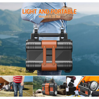 Station d'alimentation extérieure 600W, batterie portable haute puissance 288Wh, station de charge avec PSE et lampe torche