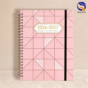 Cuadernos Promocionales al por Mayor con Tapa Dura, Impresión a Color, Encuadernación Espiral con Anillas y Correa Elástica - Product Image 5
