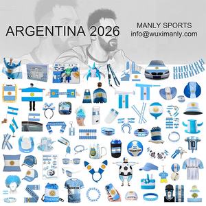 Gran oferta, mini llavero de balón de fútbol personalizado, colgante creativo de equipo de fútbol de plástico con impresión de bandera de Argentina - Product Image 6