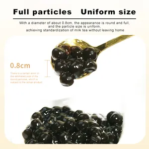Wholesale Taiwan Supplier Supply Instant Tapioca Balls Pearls Bubble Tea Flavors Drinks Boba Ingredients