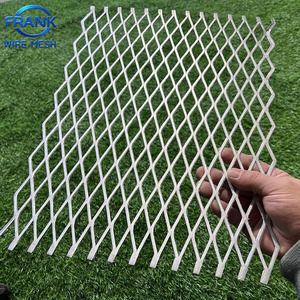 Tôle de métal expansé galvanisé légère, épaisseur 1 à 3 mm, peinture pulvérisée, pour plafond de métro, maille décorative en aluminium expansé - Product Image 3