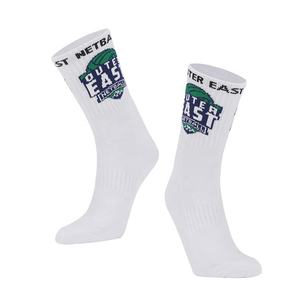 लुभावनी थोक बिक्री कस्टम बुनाई उच्च गुणवत्ता वाले मोजे कपास नायलॉन मिश्रित कस्टम लोगो खेल मोजे - Product Image 3