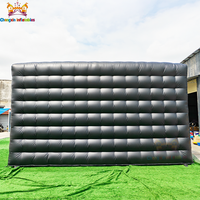 Tente Gonflable Noire pour Discothèque Intérieure, Étanche, Ignifuge, Protection UV, Taille Personnalisable, Portable pour Sports et Événements