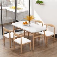 Vente directe d'usine, table la plus vendue + 4 chaises, usage domestique et commercial, table à manger