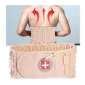 Cinturón de descompresión de aire, soporte lumbar y cinturón extensor para hombres y mujeres, cinturón de tracción Lumbar Universal