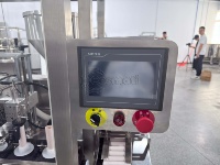 Machine de remplissage volumétrique compacte linéaire en acier inoxydable semi-automatique haute précision pour crème et miel, scelleuse de tubes de dentifrice