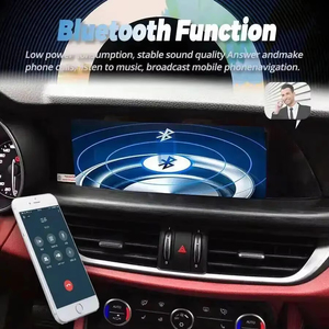 วิทยุติดรถยนต์ Qualcomm Android Carplay สำหรับ Alfa Romeo Giulia Stelvio ปี 2016-2021 เครื่องเล่นมัลติมีเดีย บลูทูธ 4G GPS ระบบนำทาง สเตอริโอ - Product Image 3