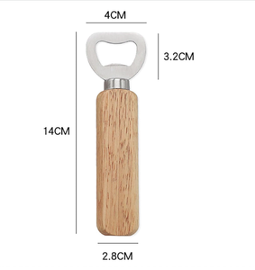 Abridor de Botellas de Madera Maciza de Abedul y Roble, Grabado con Láser, Ecológico y Sostenible, para Cerveza Artesanal - Product Image 2