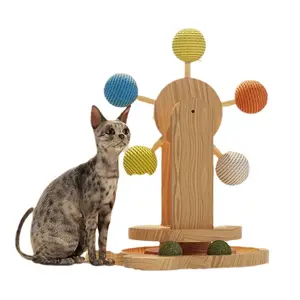 Food leakage cat toys molar interactive cat scratch board customization cat scratching post tree