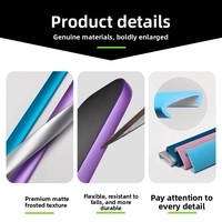 Bande de protection pour bord de raquette de pickleball en TPU, finition mate haute brillance, résistante aux chocs et à l'abrasion, compatible avec les raquettes de 14 mm/16 mm, couleur et logo personnalisés pour enfants