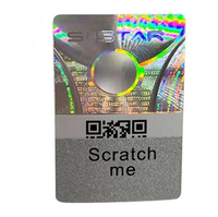 Autocollants holographiques de luxe anti-contrefaçon avec codes QR, étiquettes de sécurité écologiques pour bijoux de luxe