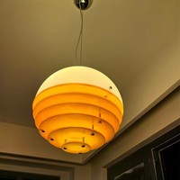 Lampe suspendue vintage Bauhaus orange coucher de soleil, design rétro Memphis, restaurant, chevet, bar, îlot, ambiance, tailles moyennes