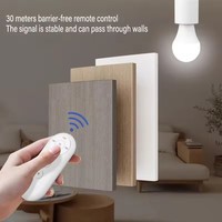 Temporizador inalámbrico E27 Control remoto 85V-265V Adaptador universal para dormitorio de múltiples lámparas Habitación de bebé Hogar inteligente