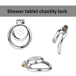 FRRK Jaula de Castidad Metálica Plana para Pene, Dispositivo de Castidad con Cierre para Pene, Jaula de Castidad con Placa para Cinturón, Juguetes Sexuales para Hombres - Product Image 2