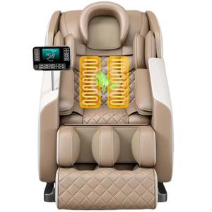 كرسي تدليك كهربائي فاخر بتصميم جديد ومسار رباعي الأبعاد قابل للانحناء مع انعدام الجاذبية، للاستخدام المنزلي لكامل الجسم، مزود بتقنية شياتسو وموسيقى وتحكم هزاز - Product Image 6