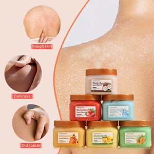 Crème exfoliante au sucre naturel blanchissante pour le visage et le corps, OEM KQ 500ml, à base de melon Hami, biologique - Product Image 3