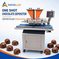 Nouvelle machine multifonctionnelle pour la fabrication de chocolat, déposeur de garniture centralisée à une seule dose, alimentation par prise, garantie 1 an pour un fonctionnement automatique