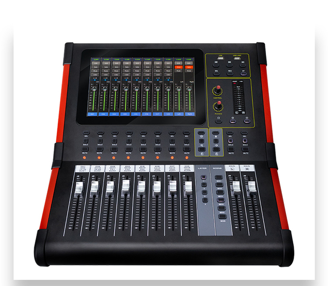 Professional DM20 Digital Audio Console Mixer 20 Channels for Studio & Live Performances for Live Streaming & Recording