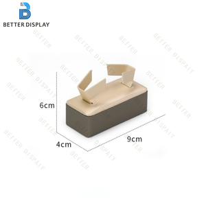 Plateau de présentation en microfibre pour bijoux, couleur or champagne luxueux, pour vitrine de bijouterie - Product Image 4