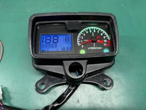 High Visibility มาตรวัดความเร็วรถจักรยานยนต์ดิจิตอลแบบมองเห็นได้ชัดเจน พร้อมวัดรอบ ชั่วโมง และแรงดันไฟฟ้าสำหรับ Haojue Lifan Hon - Product Image 5