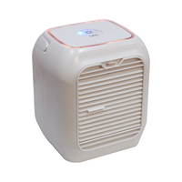 Ventilateur de climatisation portable mini tendance avec fonction de brumisation, réservoir d'eau et lumière d'ambiance colorée