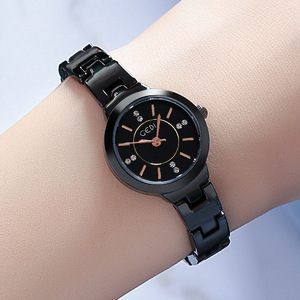 Montre pour femme de haute qualité, élégante et discrète, avec cadran simple, bracelet en acier, tendance étudiante, étanche, à quartz - Product Image 6