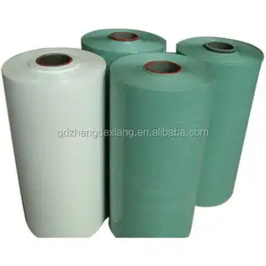 Green white silage wrap film roll silage film hay grass baler wrapping protective silage