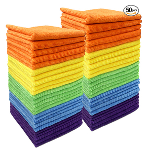 Paño de Limpieza de Microfibra Absorbente Premium de 30x30cm (12x12 Pulgadas) para Eliminar Grasa de la Cocina y Limpiar el Polvo del Hogar, Sin Pelusas - Product Image 1
