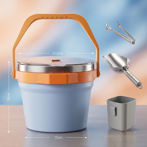 Cubo para Hielo Everich de 4.2L, Apto para Lavavajillas, Aislado, de Acero Inoxidable, con Tapa para Abrir Botellas Integrada, para Enfriar Bebidas - Product Image 3