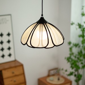 Cream Colored Petal Pendant <b>Light</b> E27 Led Single Head Round <b>Chandelier</b> For Home Dining Living Bedroom Study Nordic Minimalist - Product Image 2