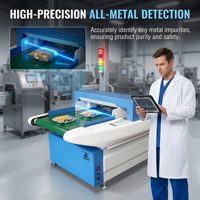 Detector de Agujas para Cintas Transportadoras Averguard VND-602 con Pantalla LCD, Sensibilidad a Agujas Rotas de 0.8mm, Clasificación IP54, Ethernet, Metal, Acero Inoxidable