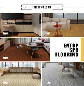 Không thấm nước 4mm 5mm bấm vào khóa lai Laminate thân thiện với môi Sồi trắng ánh sáng màu nâu sồi hạt xương cá SPC Vinyl khách sạn trong nhà - Product Image 3