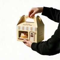 Boîte à gâteaux de qualité alimentaire supérieure avec lamination mate et marquage à chaud, pour pain, bonbons, chocolat, écologique