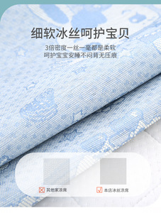 Matelas de couchage pour bébé, <span class=keywords><strong>transat</strong></span> pour nouveau-né, tapis de poussette 3D, en tissu, matériel de refroidissement, sec et lavable, - Product Image 2